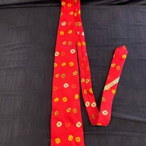 Ermenegildo Zegna Red Floral Tie